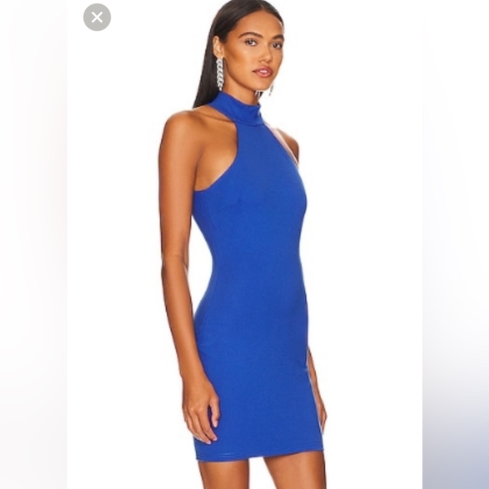 NWT  Remi x Revolve Carli Blue Mini Halter Dress Size M